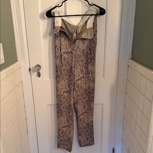 Aritzia Snake Print Jumpsuit